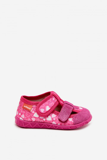 Chinelos infantis Milami com fechos adesivos, cinzas Reathiana 2