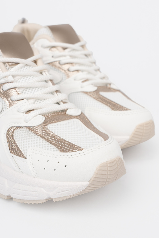 cor branca À modalo de tênis z bege-douradomi ParastaParakami