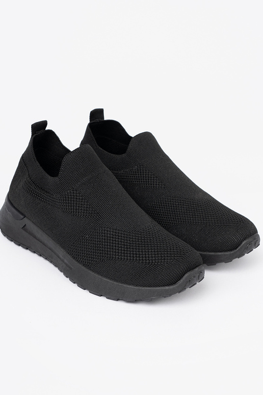 Sapatos de estilo esportivo typu slip-on Para cor pretam kolorze