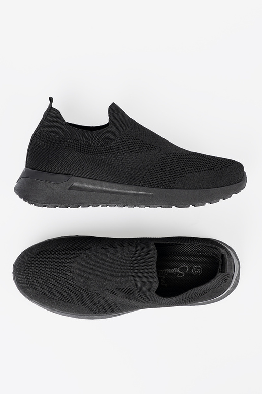 Sapatos de estilo esportivo typu slip-on Para cor pretam kolorze