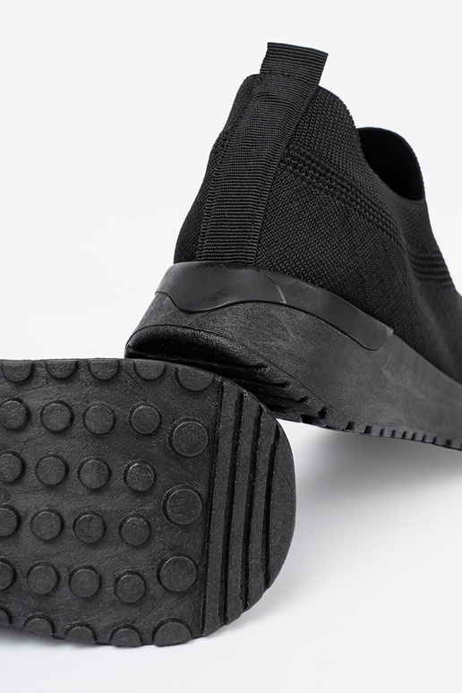 Sapatos de estilo esportivo typu slip-on Para cor pretam kolorze