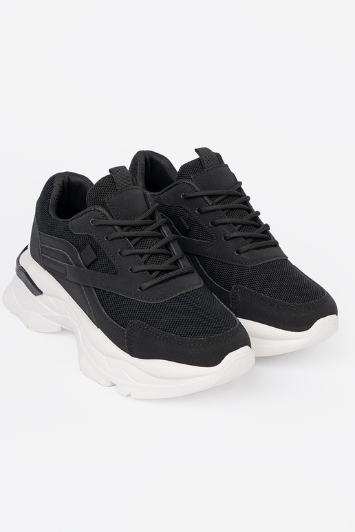 cor preta Esportes À modalo de tênis na grubej cor brancaj podeszParaie