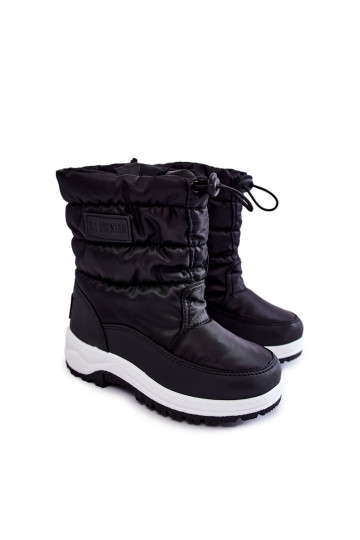 Botas de neve infantis com zíperes Big Star KK374235 cor preta 2