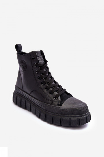 aquecimento Pele sapatos casuais Casal o castelo Big Star MM274625 cor preta 2