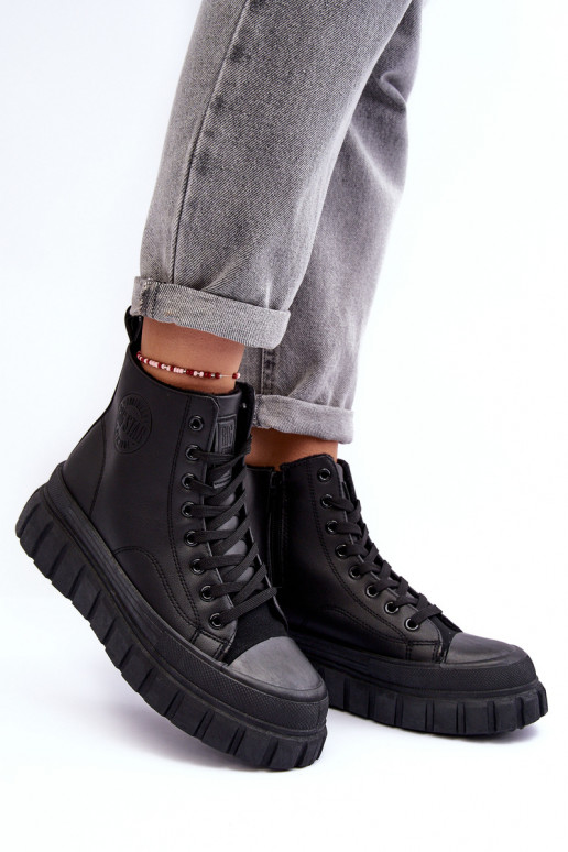 aquecimento Pele sapatos casuais Casal o castelo Big Star MM274625 cor preta aquecimento Pele sapatos casuais Casal o castelo Big Star MM274625 cor preta