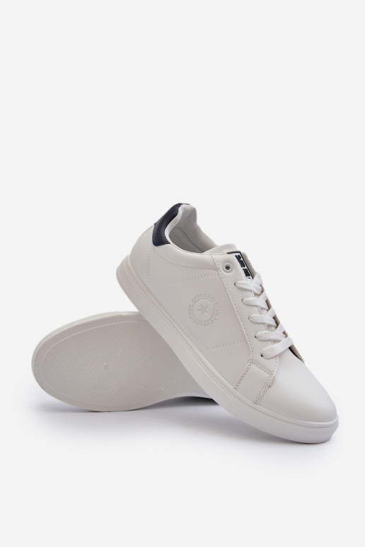 Baixo Sapatos casuais masculinos de couro ecológico Big Star NN174282 cor branca