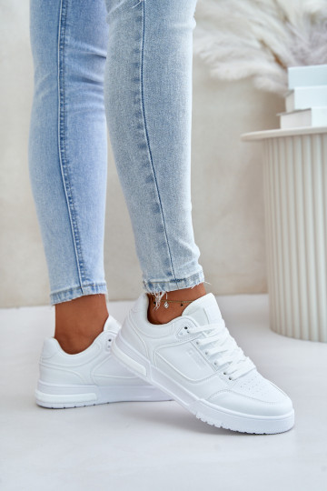 À modalo de tênis Feminino Big Star OO274A549 Hi-Poly System cor branca