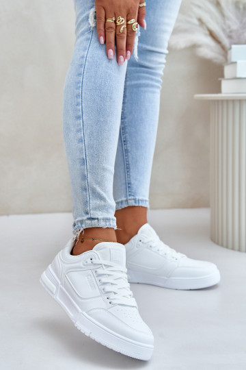 À modalo de tênis Feminino Big Star OO274A549 Hi-Poly System cor branca 2