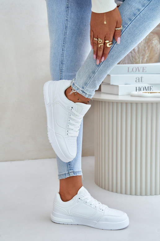 À modalo de tênis Feminino Big Star OO274A549 Hi-Poly System cor branca