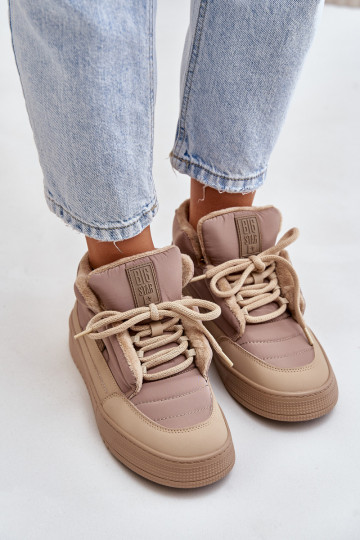 Botas de neve femininas Big Star OO274A532 bege