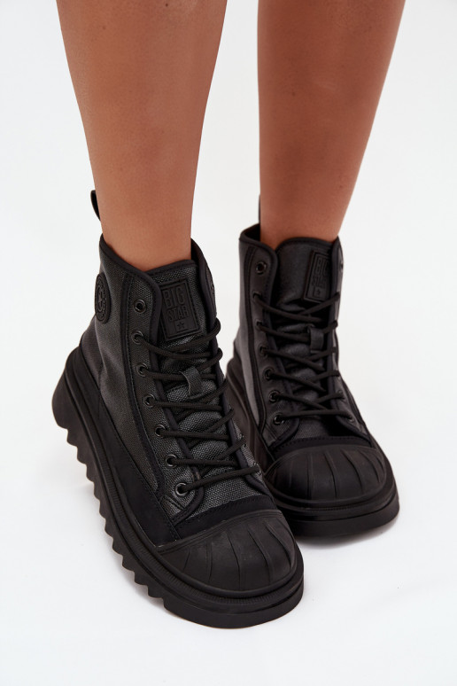 sapatos de lazer com sola Feminino aquecimento Big Star OO274A355 cor preta sapatos de lazer com sola Feminino aquecimento Big Star OO274A355 cor preta