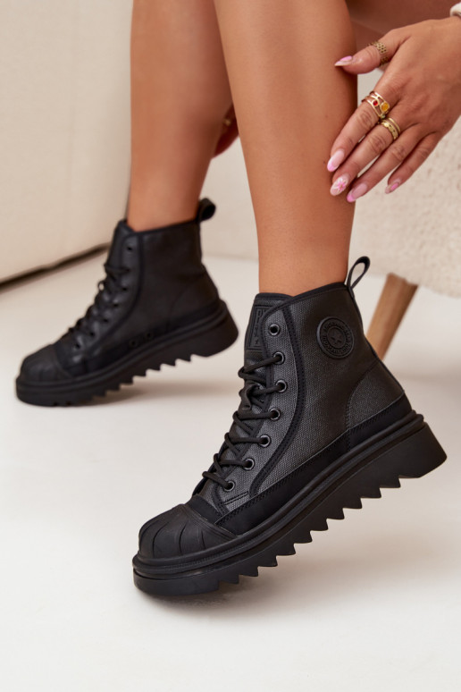 sapatos de lazer com sola Feminino aquecimento Big Star OO274A355 cor preta sapatos de lazer com sola Feminino aquecimento Big Star OO274A355 cor preta