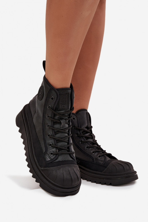 sapatos de lazer com sola Feminino aquecimento Big Star OO274A355 cor preta sapatos de lazer com sola Feminino aquecimento Big Star OO274A355 cor preta