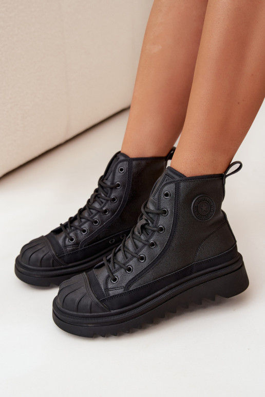 sapatos de lazer com sola Feminino aquecimento Big Star OO274A355 cor preta sapatos de lazer com sola Feminino aquecimento Big Star OO274A355 cor preta