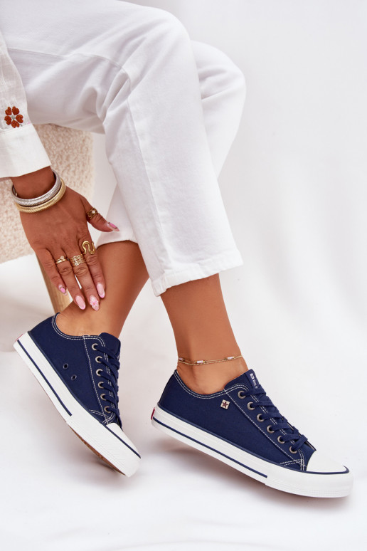 Sapatos de lazer Baixo Big Star DD274A235 azul escuro