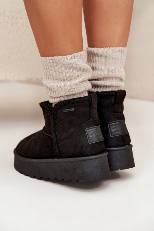 Botas de neve Feminino com uma plataformaPrzeszyciami Big Star SS274128 cor preta