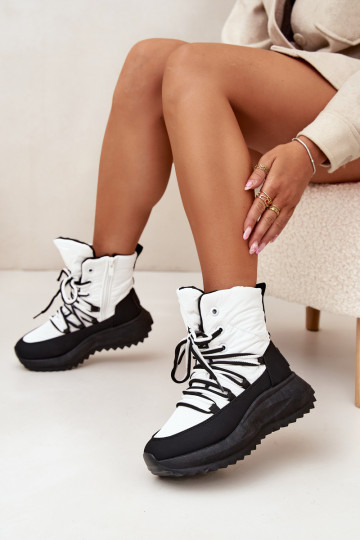 Botas de neve Feminino Casal o castelo Big Star SS274060 Branco-cor preta