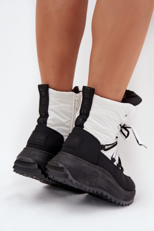 Botas de neve Feminino Casal o castelo Big Star SS274060 Branco-cor preta