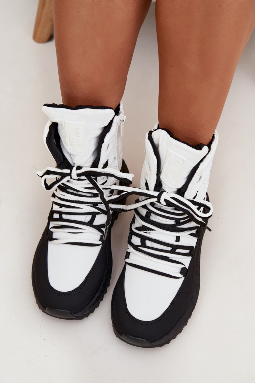 Botas de neve Feminino Casal o castelo Big Star SS274060 Branco-cor preta