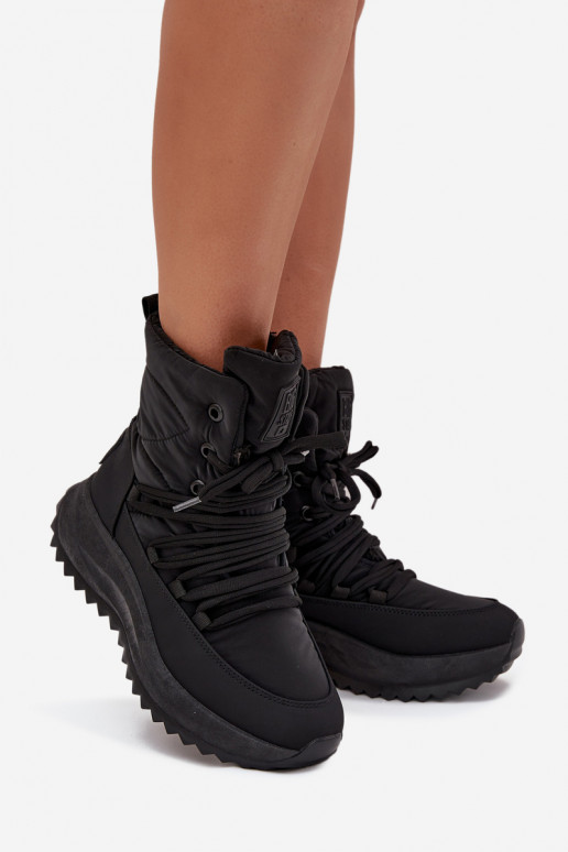 Botas de neve Feminino Casal o castelo Big Star SS274059 cor preta