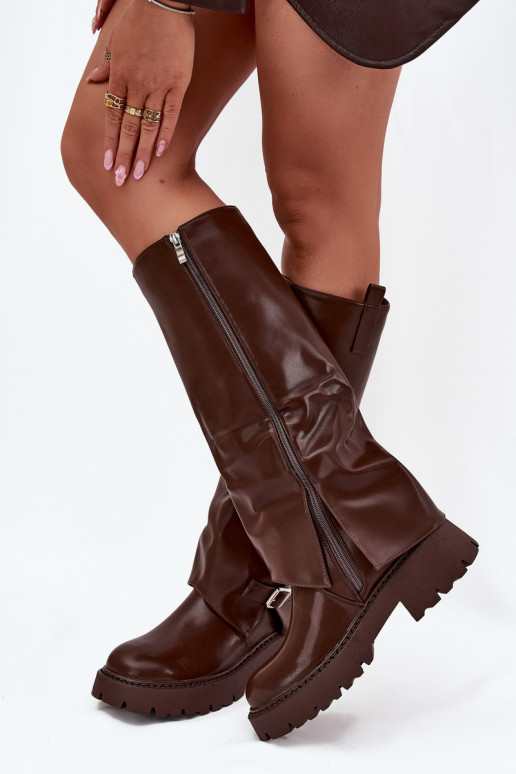 aquecimento botasEMyParainiętą CholeParaką I com fivelas CzekoladoParae Fiorae