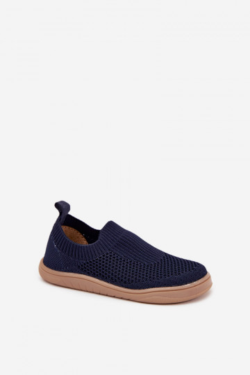 Chinelos infantis azul-marinho "Barefoot" slip-on Milami Tai Tuririselle