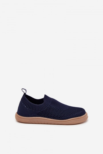 Chinelos infantis azul-marinho "Barefoot" slip-on Milami Tai Tuririselle 2