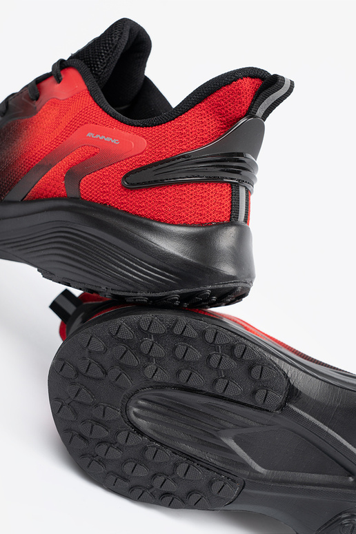 Preto e Vermelho a luz calçado desportivo homens