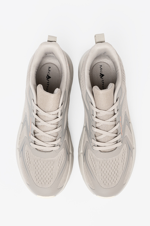 Conveniente calçado desportivo cor cinza z siateczkoParaą strukturą McArthur