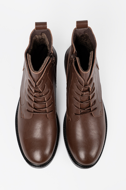 cor marrom amarrado sapato z niskim obcasem Sergio Leone