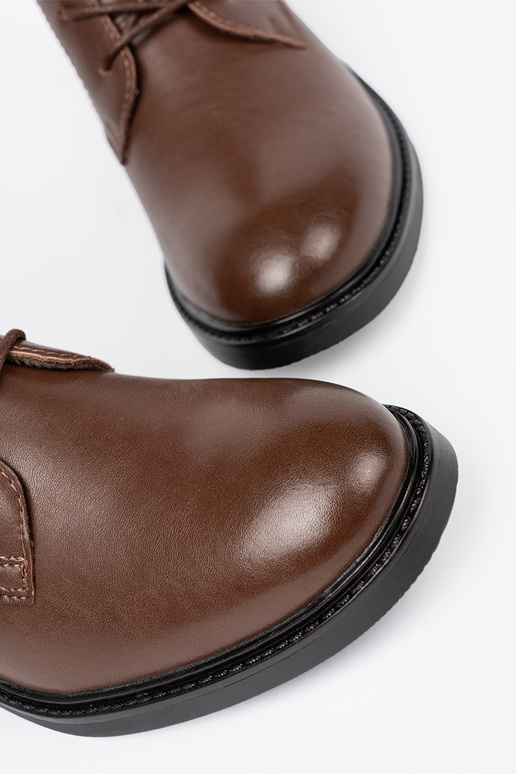 cor marrom amarrado sapato z niskim obcasem Sergio Leone