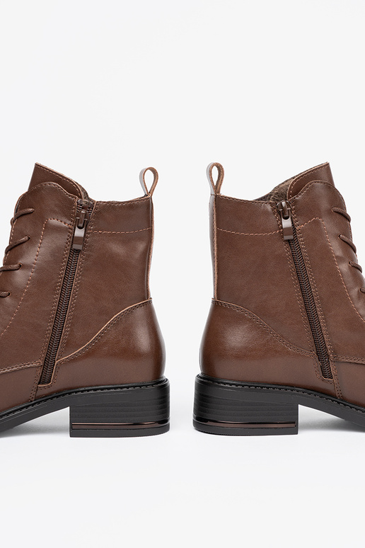 cor marrom amarrado sapato z niskim obcasem Sergio Leone