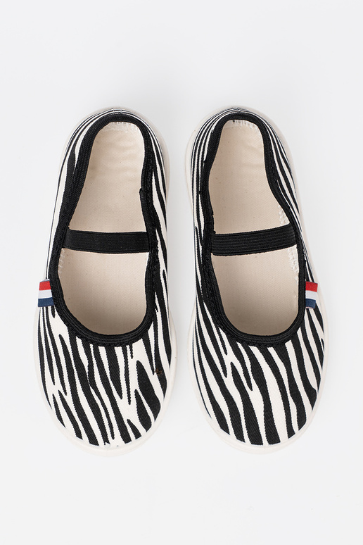 Preto ecor branca a luz sapato fecho z motyParaem zebry