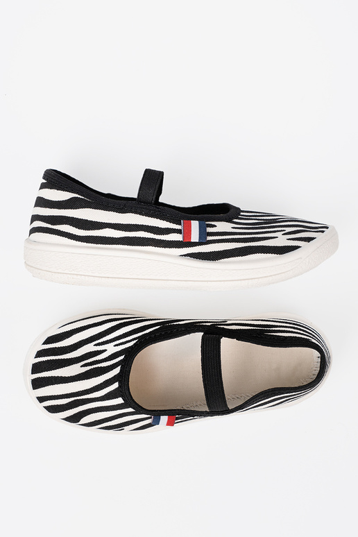 Preto ecor branca a luz sapato fecho z motyParaem zebry