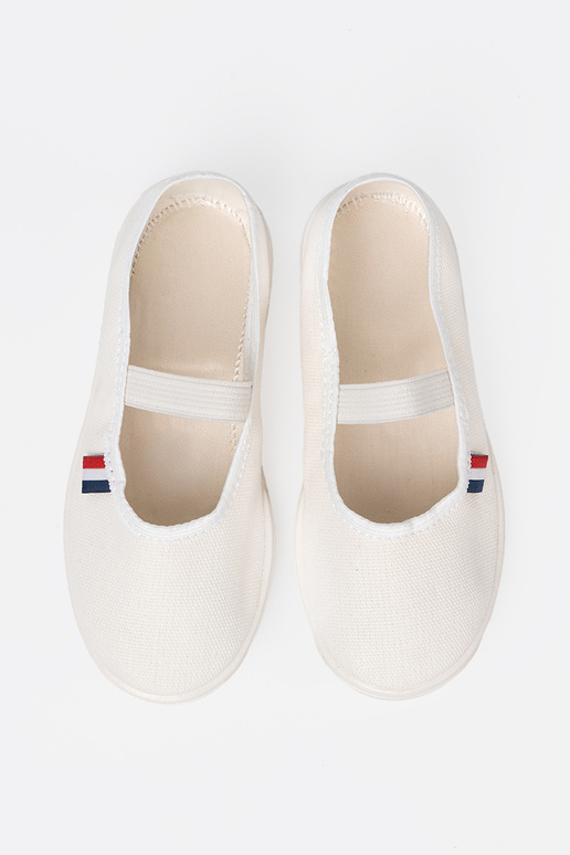  cor branca sapato z flexívelm paskiem