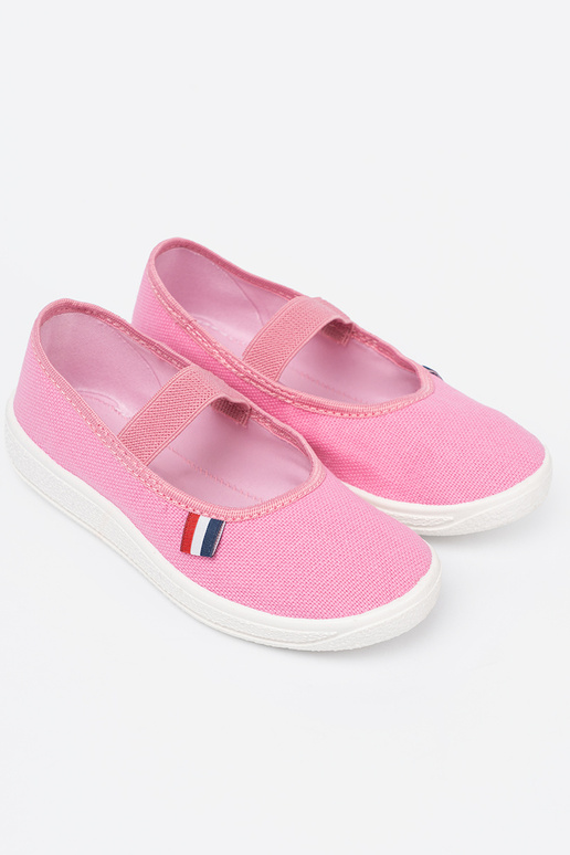  cor rosa sapato z flexívelm paskiem