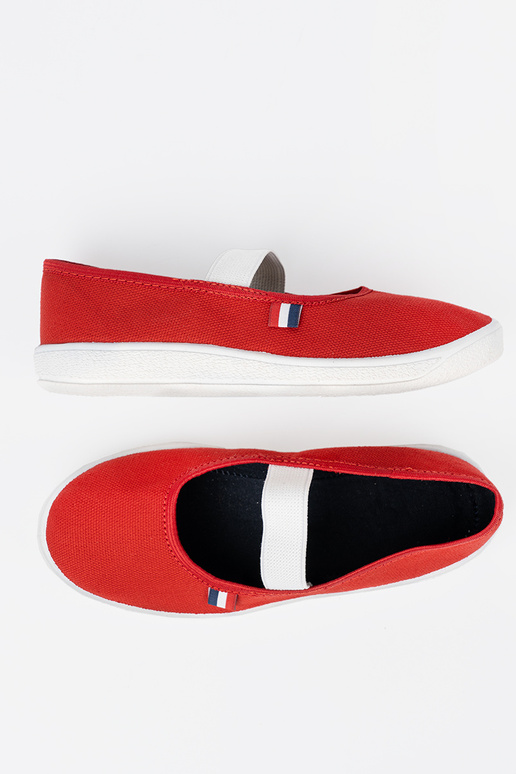 Vermelho sapato z flexívelm paskiem  Vermelho sapato z flexívelm paskiem