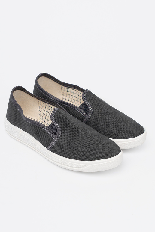 Proste cor cinza sapato z flexívelmi ParastaParakami juvenil