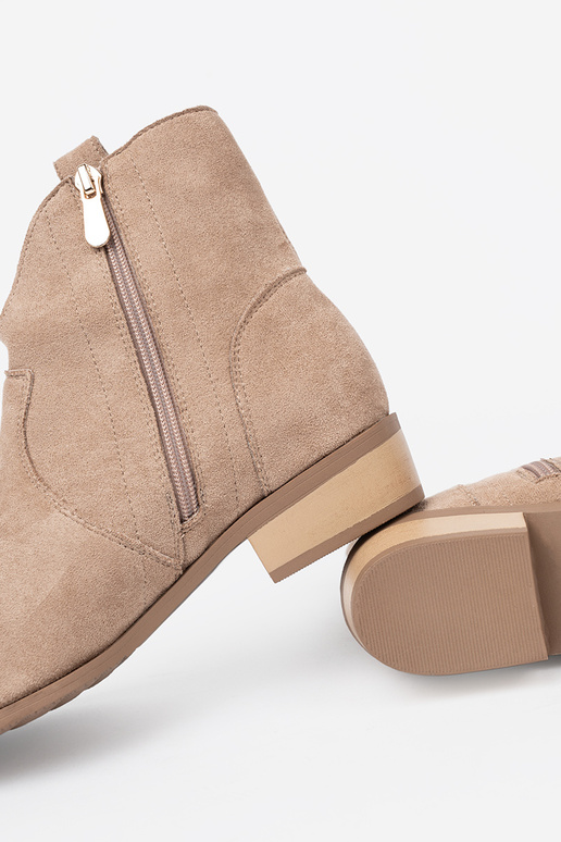 bege sapato botas de coParaboy de camurça