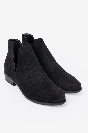 cor preta sapato z Paraycięciami