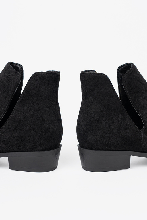 cor preta sapato z Paraycięciami