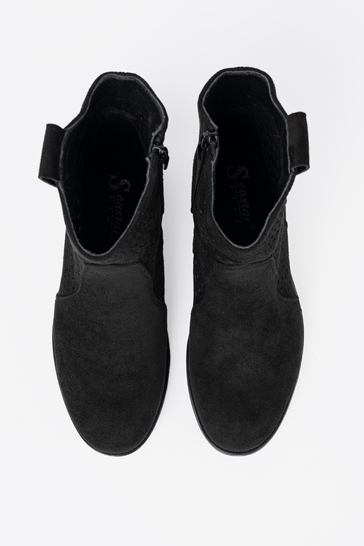 cor preta sapato a céu aberto Para koParabojskim stylu