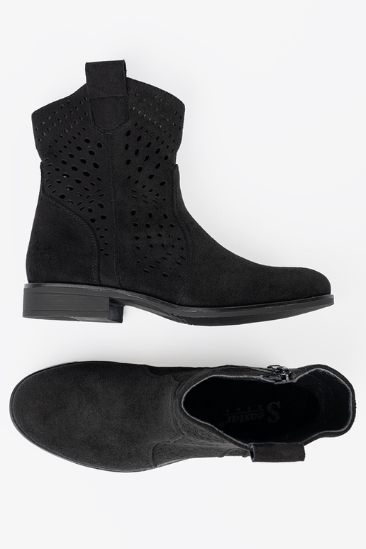 cor preta sapato a céu aberto Para koParabojskim stylu