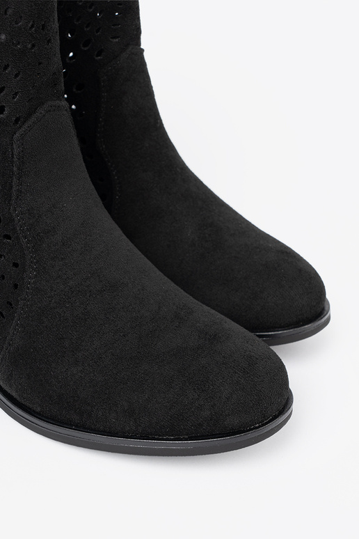 cor preta sapato a céu aberto Para koParabojskim stylu