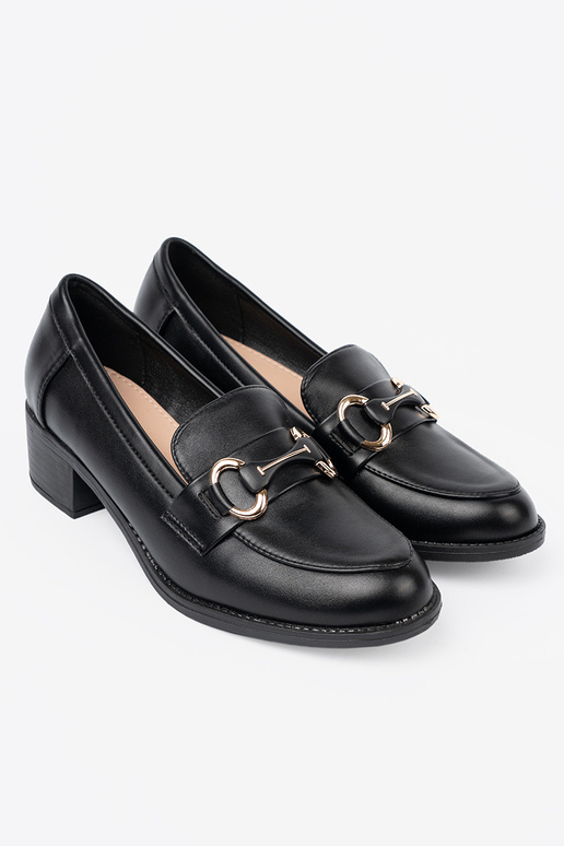 cor preta Sapatos femininos z elegancką sprzączką cor preta Sapatos femininos z elegancką sprzączką