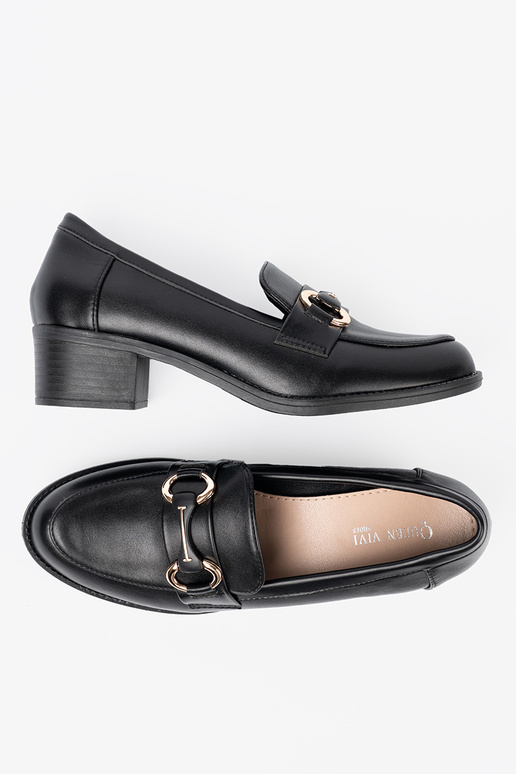 cor preta Sapatos femininos z elegancką sprzączką cor preta Sapatos femininos z elegancką sprzączką