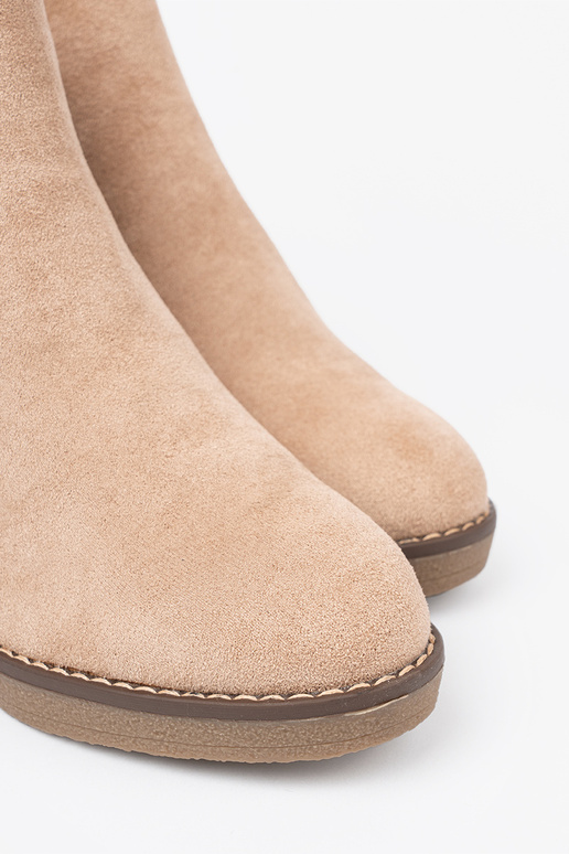 bege Sapatos femininos na Paraygodnym, niskim coturnoie bege Sapatos femininos na Paraygodnym, niskim coturnoie