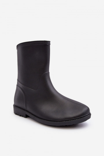 À modalo clássico Feminino Um modelo atraente Botas de borracha cor preta Solihia 2