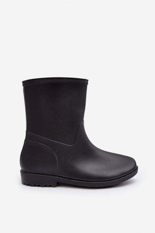 À modalo clássico Feminino Um modelo atraente Botas de borracha cor preta Solihia À modalo clássico Feminino Um modelo atraente Botas de borracha cor preta Solihia