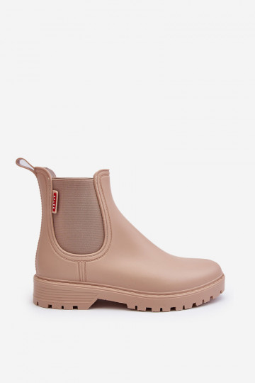 Baixo Botas de borracha Feminino bege Birella 2